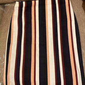 Ann Taylor Chic Striped Pencil Skirt
